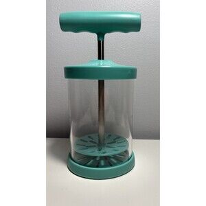 Pampered Chef  Whipped Cream Maker Manual No Batteries #1461 Teal Mint Condition